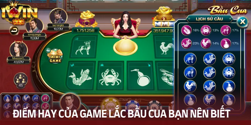 Điểm đặc sắc của game lắc bầu cua