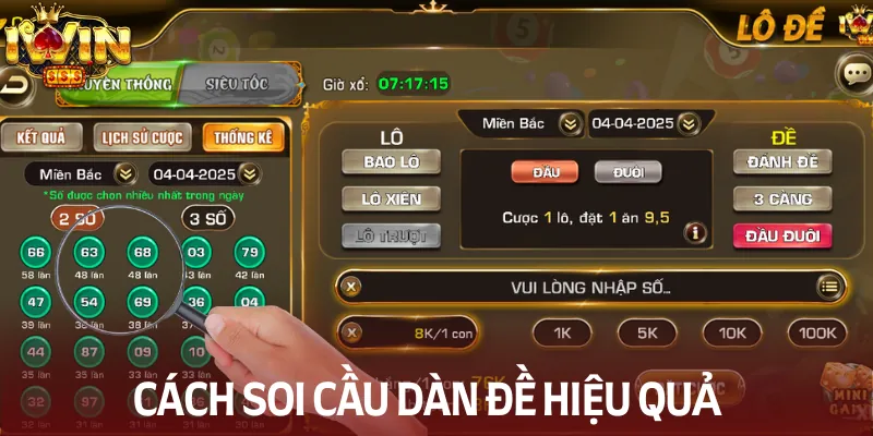 Cách soi cầu dàn đề hiệu quả cho người mới bắt đầu