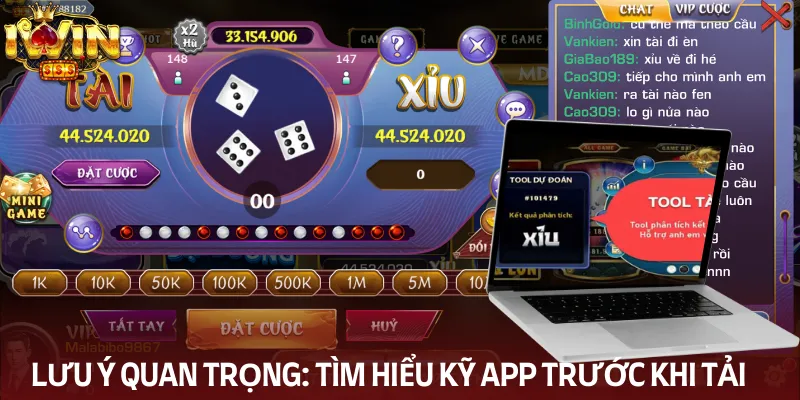 Các lưu ý quan trọng khi dùng app dự đoán tài xỉu