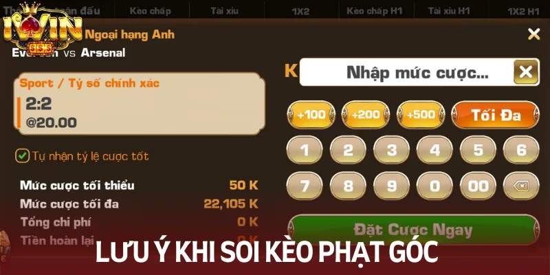 Điểm qua những lưu ý khi soi kèo