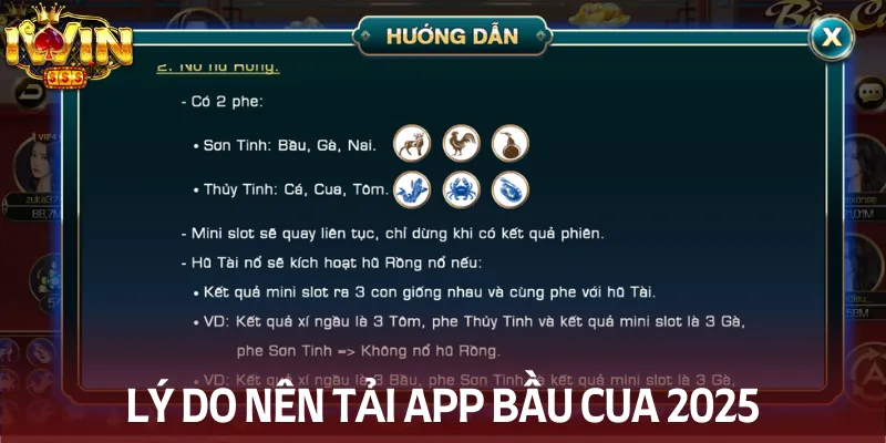 Tải bầu cua 2025 và bắt đầu hành trình giải trí cực chất