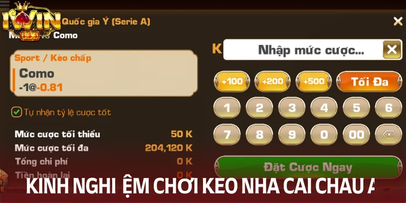 Tổng hợp kinh nghiệm khi chơi kèo nhà cái châu Á