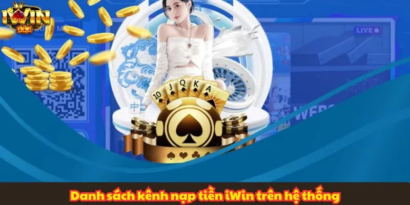 Danh sách kênh nạp tiền iWin trên hệ thống