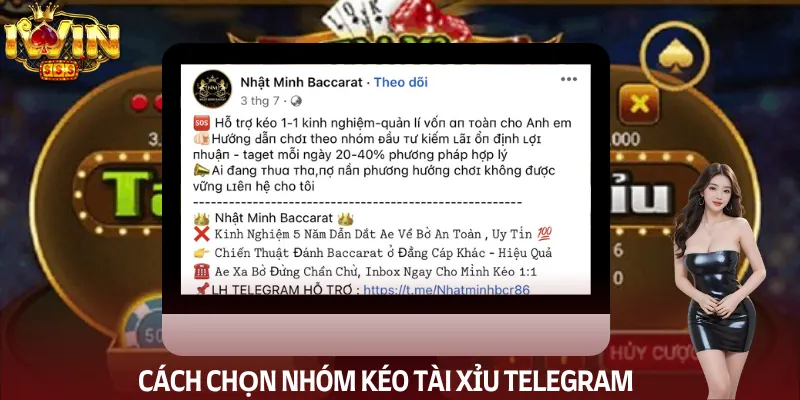 Phương pháp để chọn nhóm kéo tài xỉu telegram