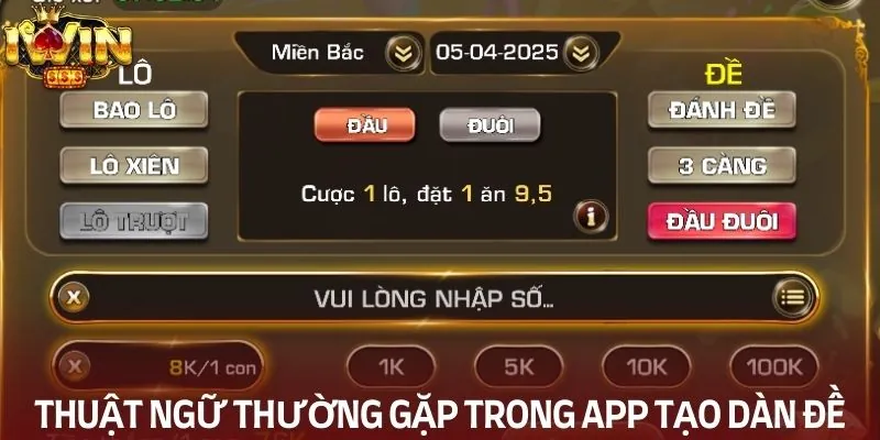 Thuật ngữ và chức năng cần biết khi sử dụng app tạo dàn đề